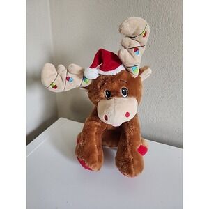 Goffa Singing Animated Moose Reindeer Dancing Jingle Bells Rocky Plush WORKS 13"